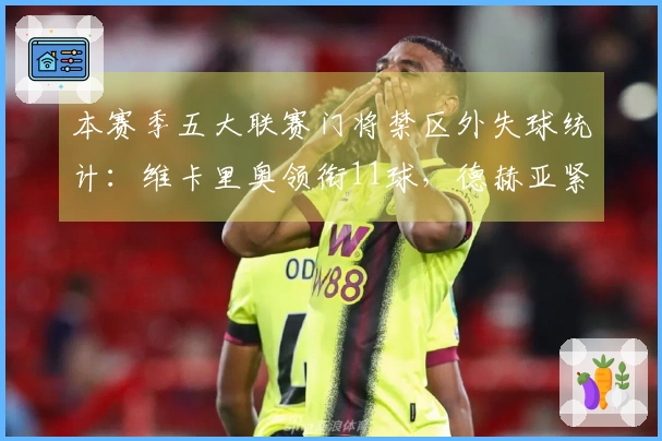 本赛季五大联赛门将禁区外失球统计：维卡里奥领衔11球，德赫亚紧随其后9球
